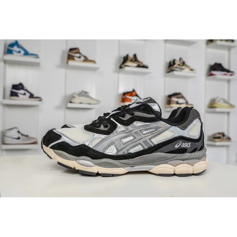 ASICS GEL-NYC Black Silver Cream Sneakers - Style 9