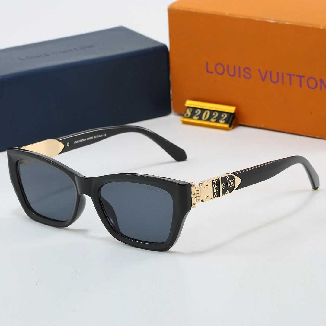 Louis Vuitton Tinted Lens Square Sunglasses, Polished Frame Style 13