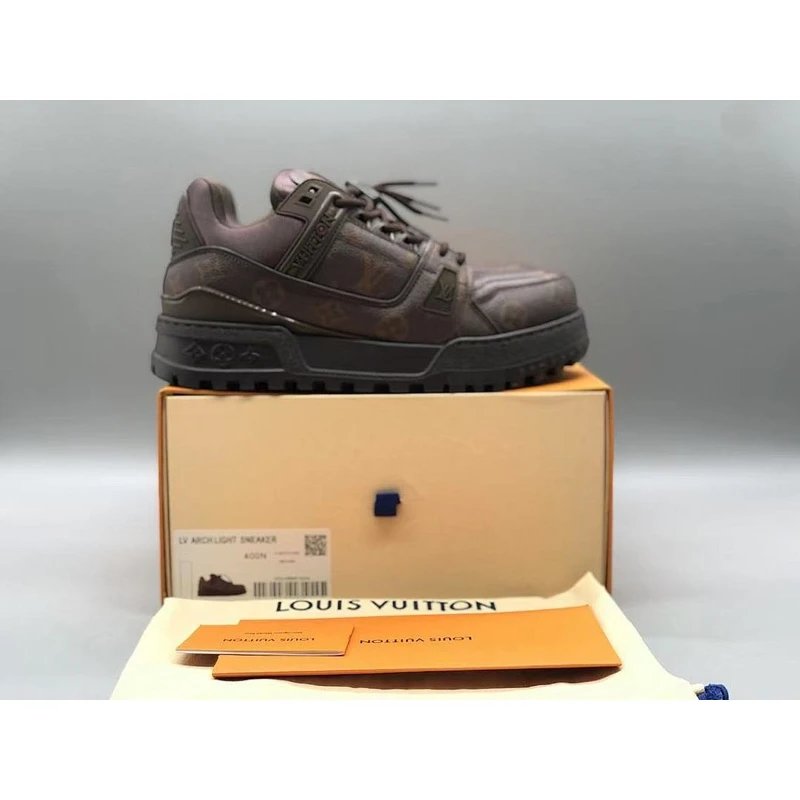 Trainer Low Top Sneakers low-top Brown Red - Style 12