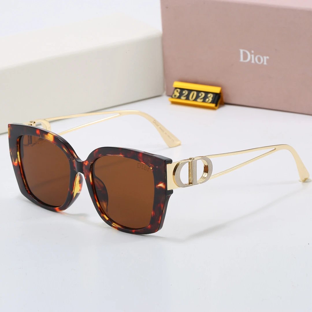Dior Tinted Lens Square Sunglasses, Polished Frame Style 08