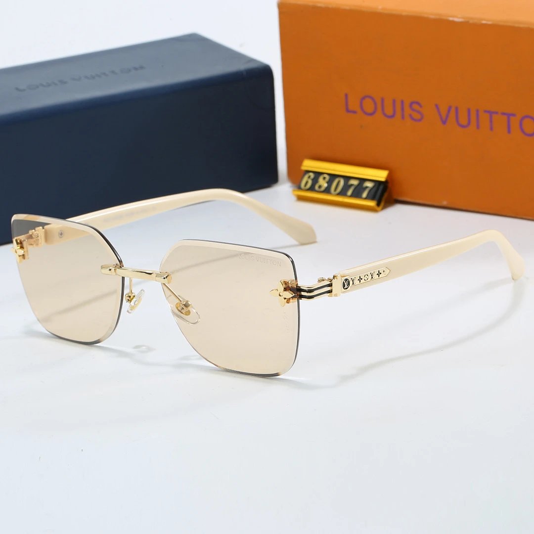 Louis Vuitton Tinted Lens Square Sunglasses, Polished Frame Style 03