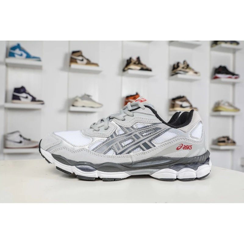 ASICS GEL-NYC White Grey Black Sneakers - Style 16