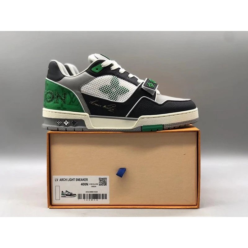 Stake Low Top Sneakers   lace-up Green - Style 3