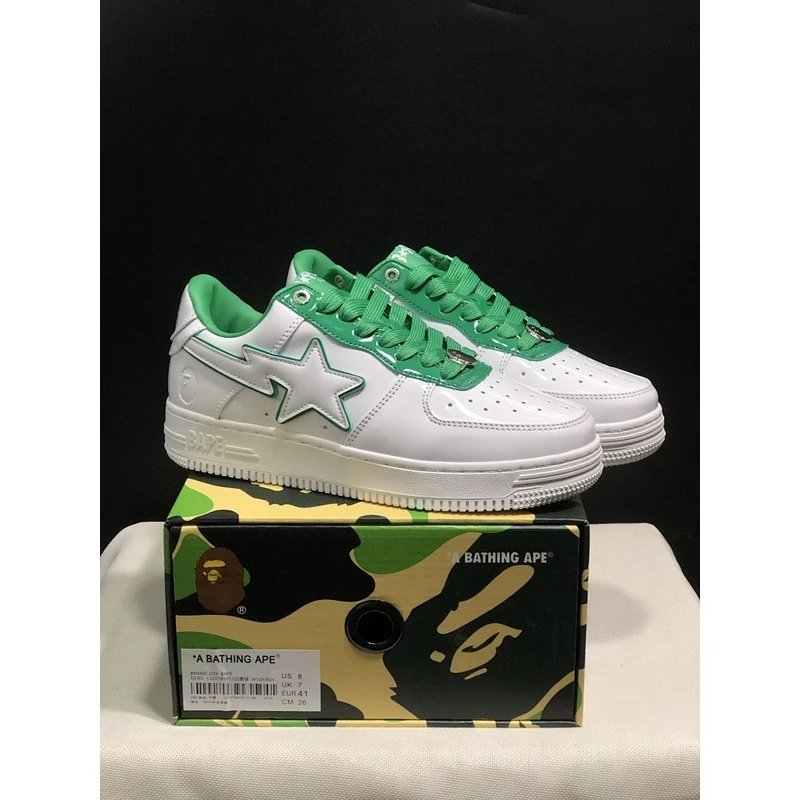 BAPE STA Low Top Sneakers low-top Green - Style 23