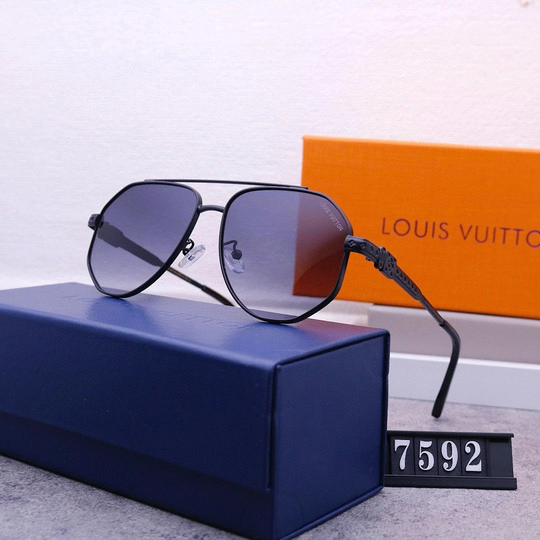 Louis Vuitton Tinted Lens Square Sunglasses, Polished Frame Style 21