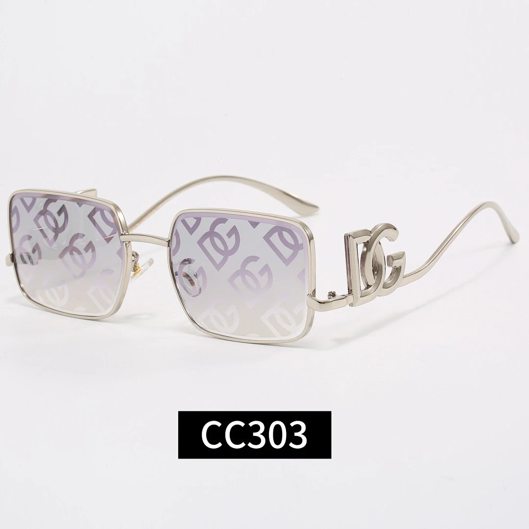 Dolce & Gabbana Gray Tinted Lens Square Sunglasses, Polished Frame Style 07