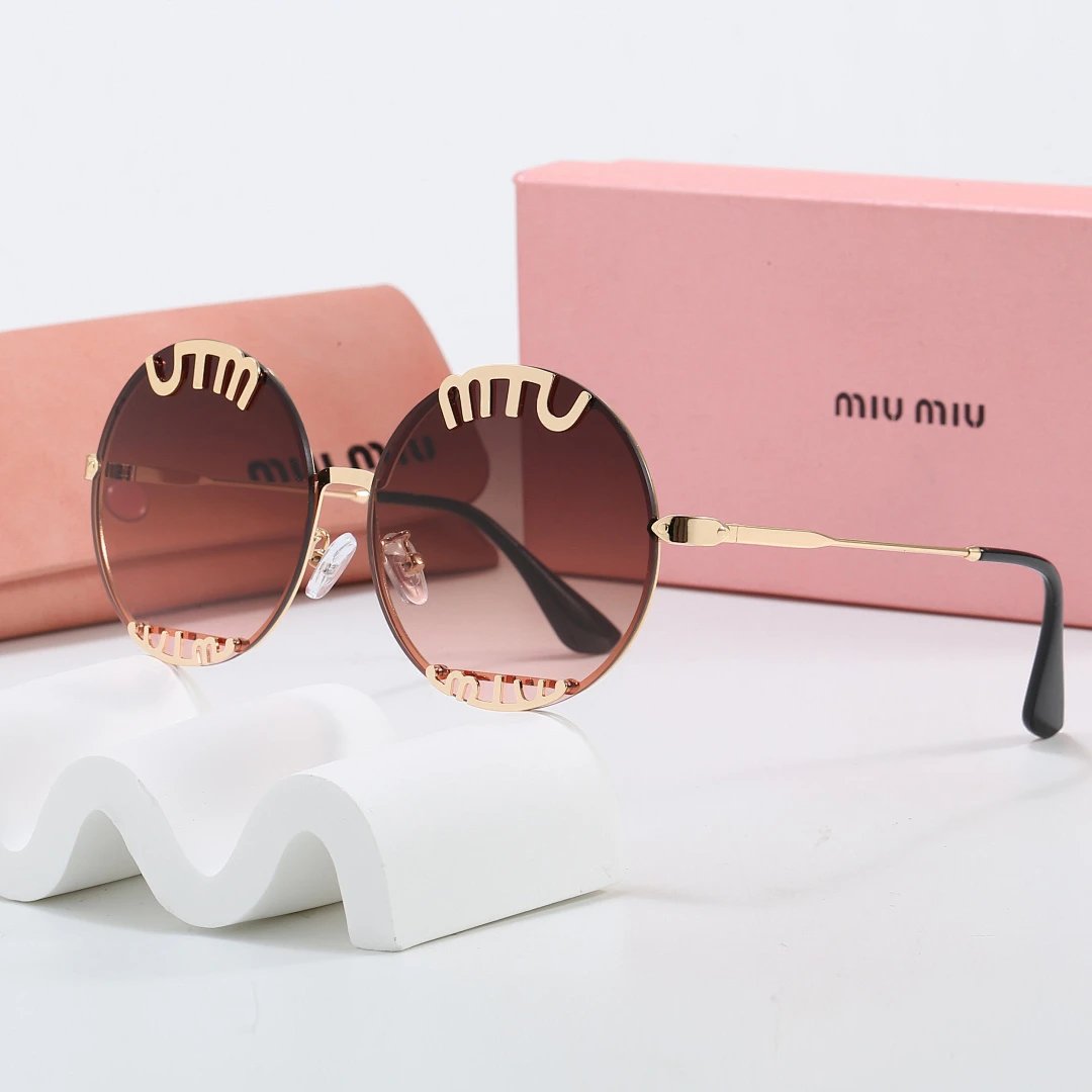 Miu Miu Black Tinted Lens Square Sunglasses, Polished Frame Style 02