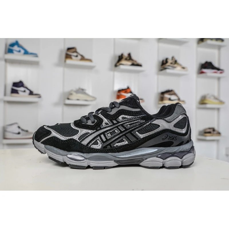 ASICS GEL-NYC Black Grey Sneakers - Style 25