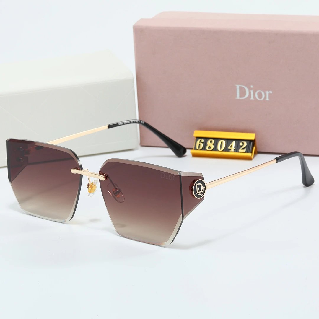 Dior Tinted Lens Square Sunglasses, Polished Frame Style 30