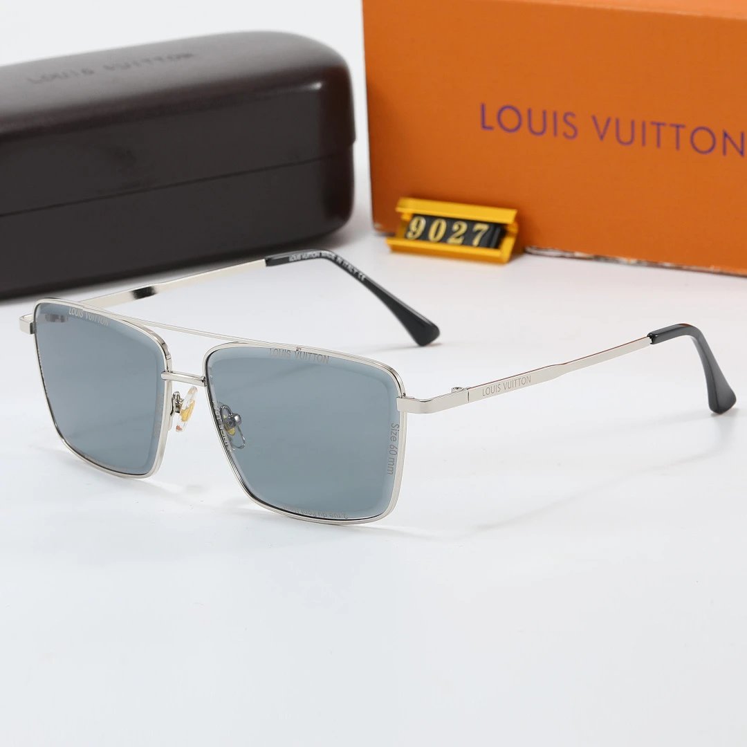 Louis Vuitton Tinted Lens Square Sunglasses, Polished Frame Style 02