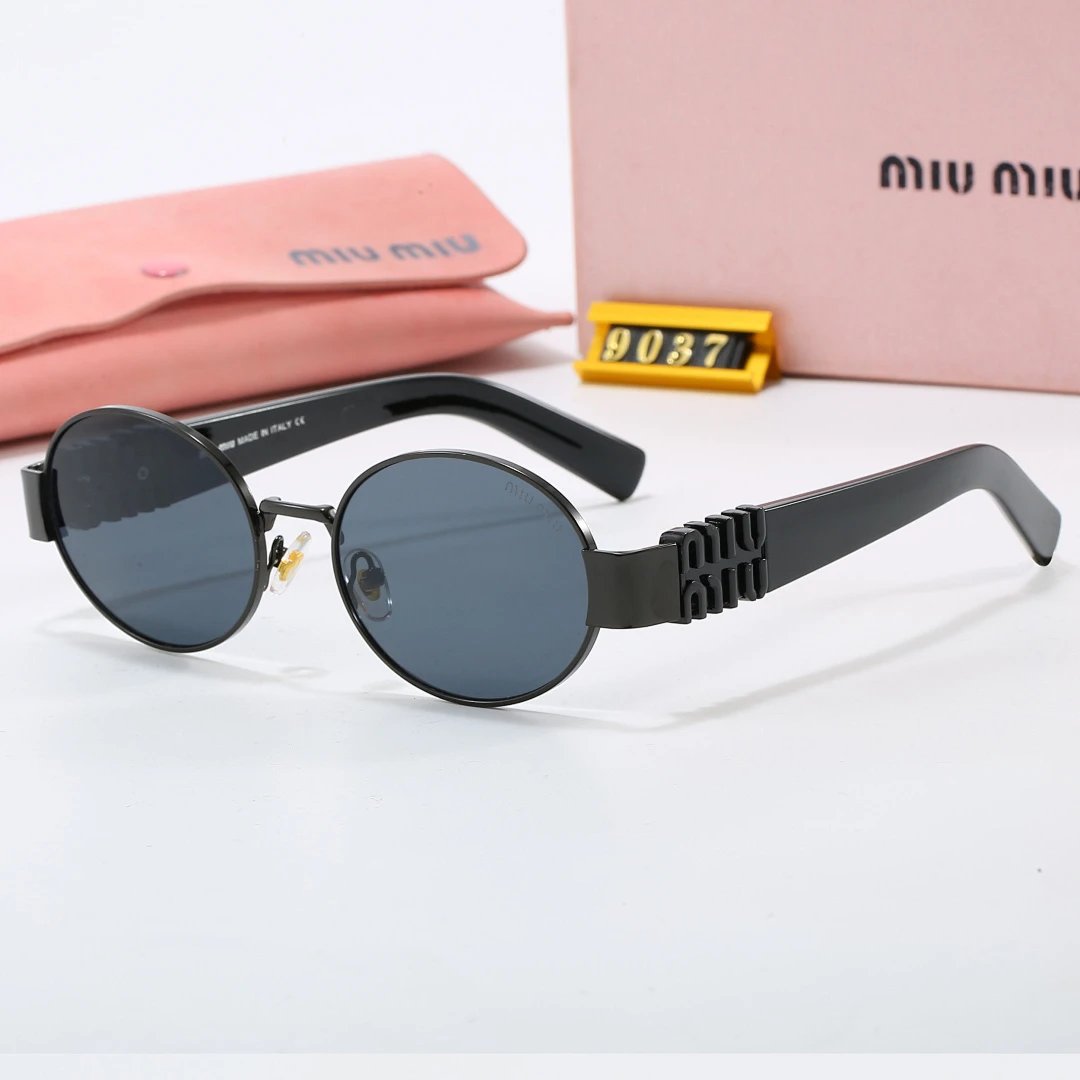 Miu Miu Gray Tinted Lens Designer Sunglasses, Polished Frame Style 05