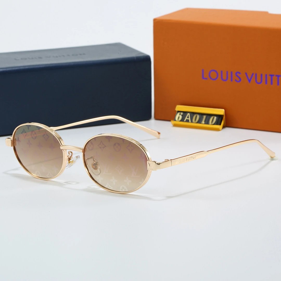 Louis Vuitton Tinted Lens Square Sunglasses, Polished Frame Style 12
