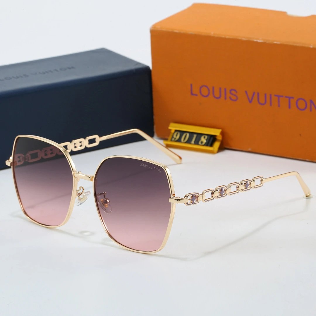 Louis Vuitton Tinted Lens Square Sunglasses, Polished Frame Style 01
