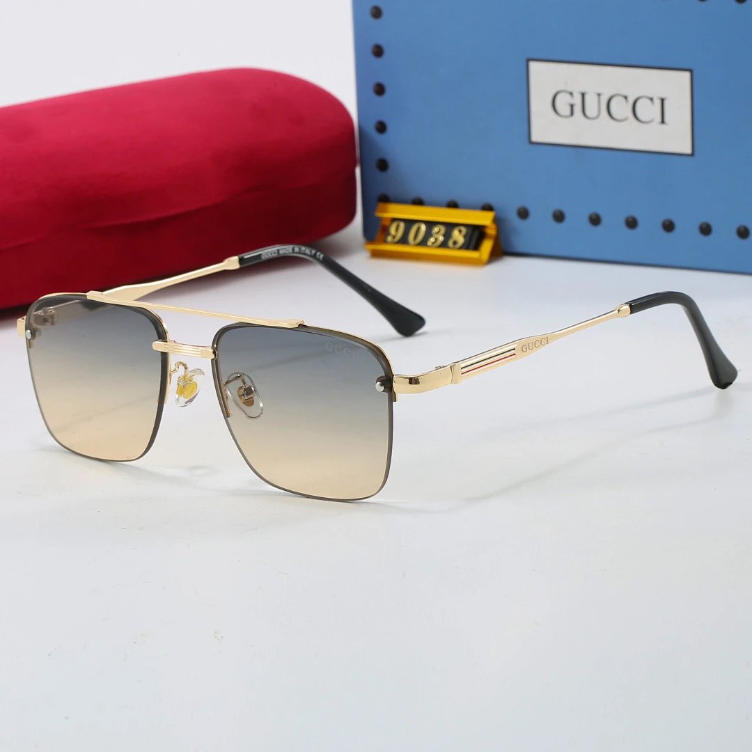 Gucci Tinted Lens Designer Sunglasses, Polished Frame Style 07