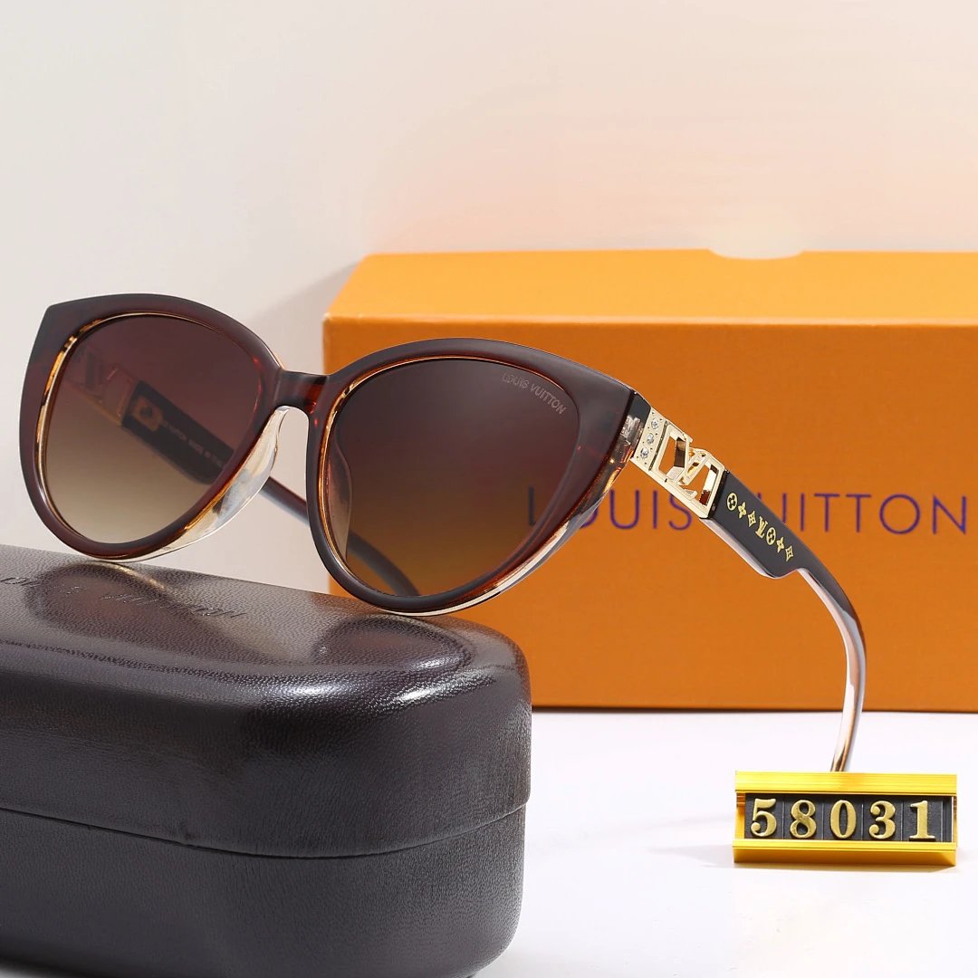 Louis Vuitton Tinted Lens Square Sunglasses, Polished Frame Style 09