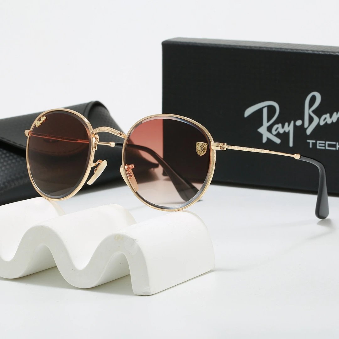 Ray-Ban Black Tinted Lens Metal Frame Sunglasses, Classic Style 01