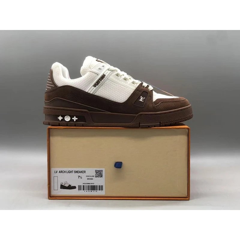 Trainer Low Top Sneakers low-top Brown Orange - Style 19