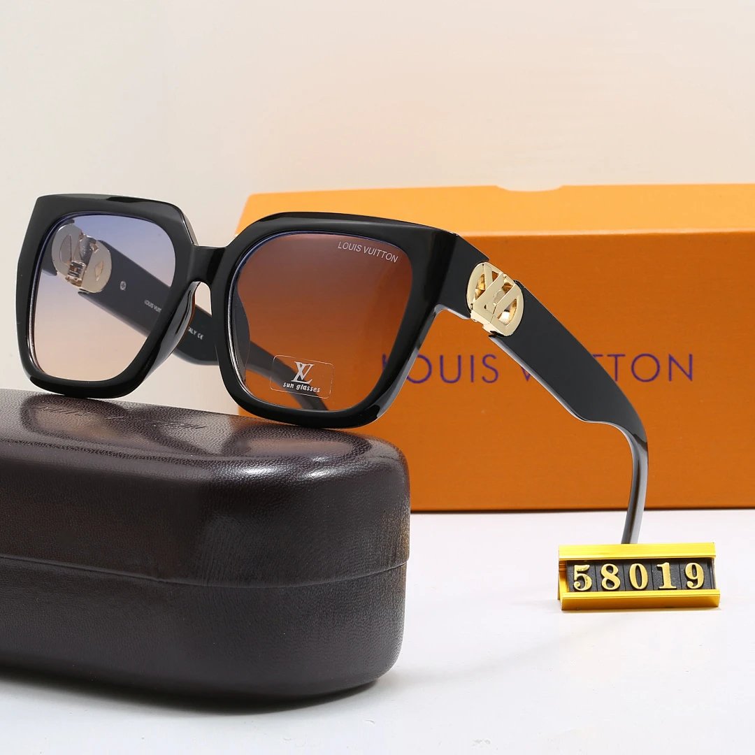 Louis Vuitton Tinted Lens Square Sunglasses, Polished Frame Style 11