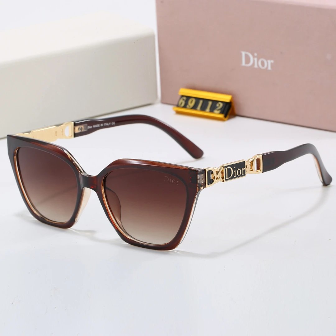 Dior Tinted Lens Square Sunglasses, Polished Frame Style 31