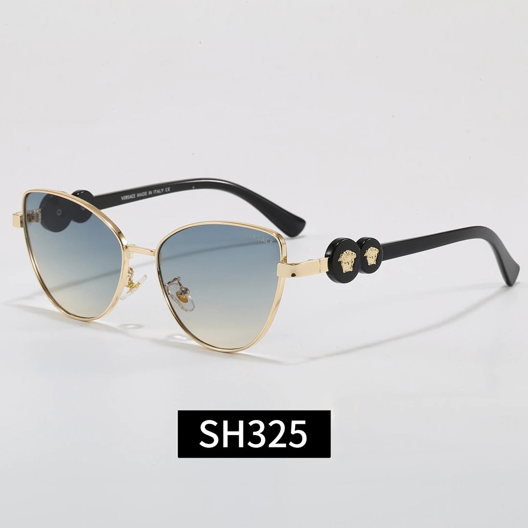Versace Black Tinted Lens Square Sunglasses, Polished Frame Style 22