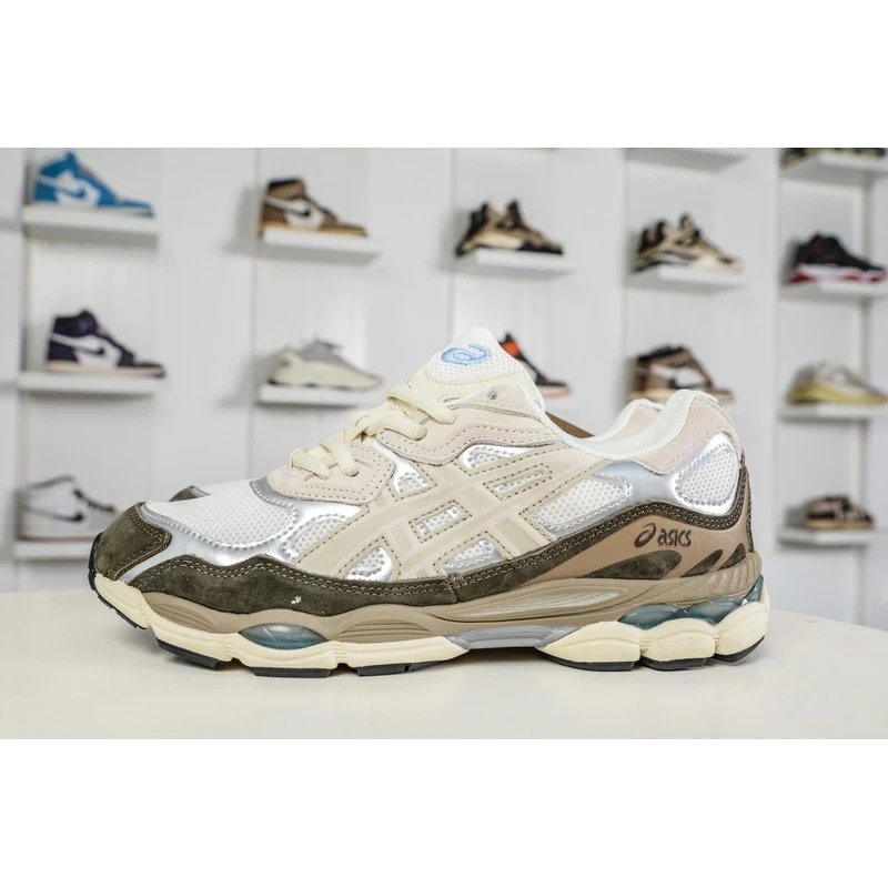 ASICS GEL-NYC Cream Olive Sneakers - Style 11