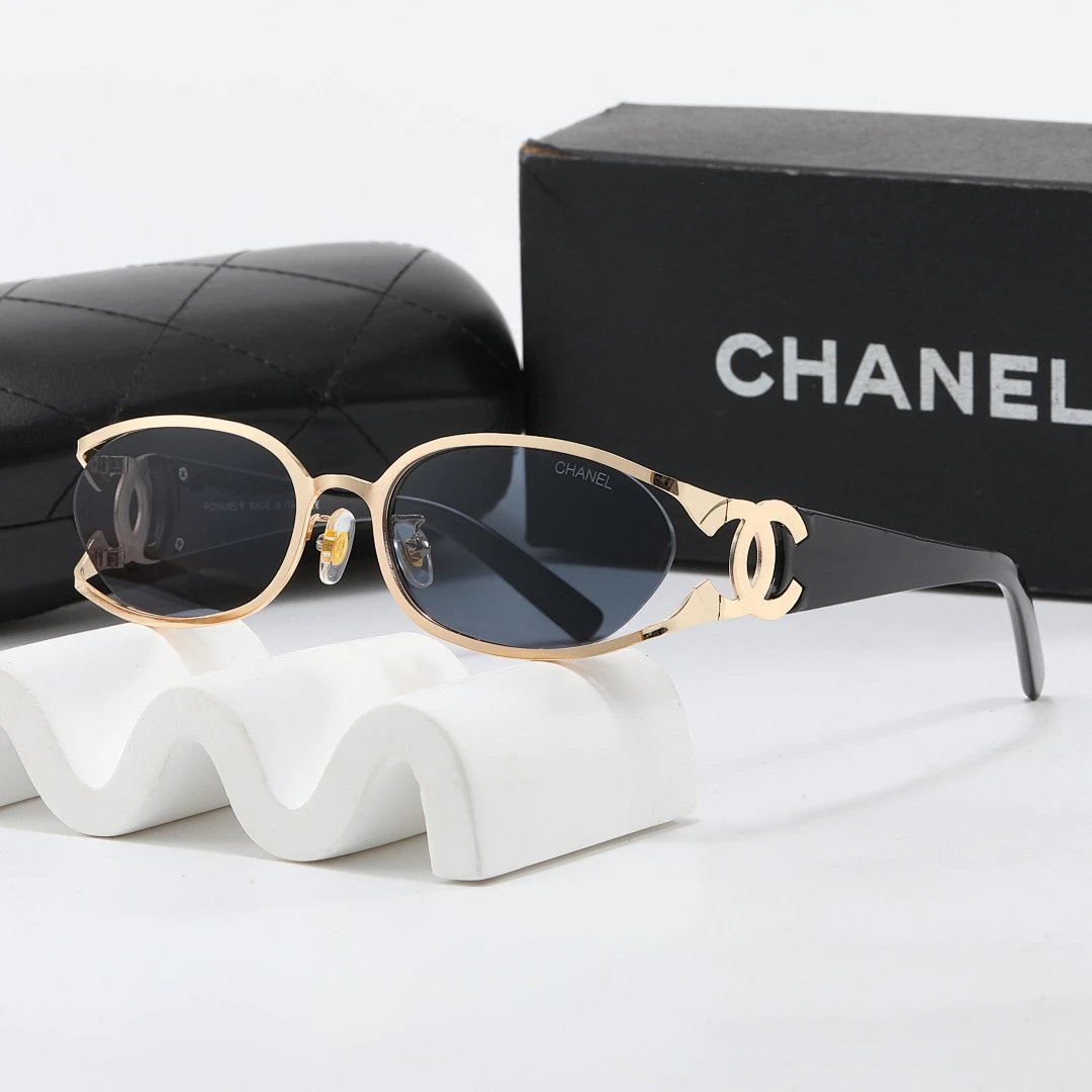 Chanel Black Tinted Lens Square Sunglasses, Polished Frame Style 30