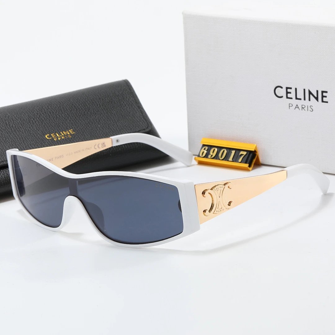 Celine Black Tinted Lens Designer Sunglasses, Polished Frame Style 01