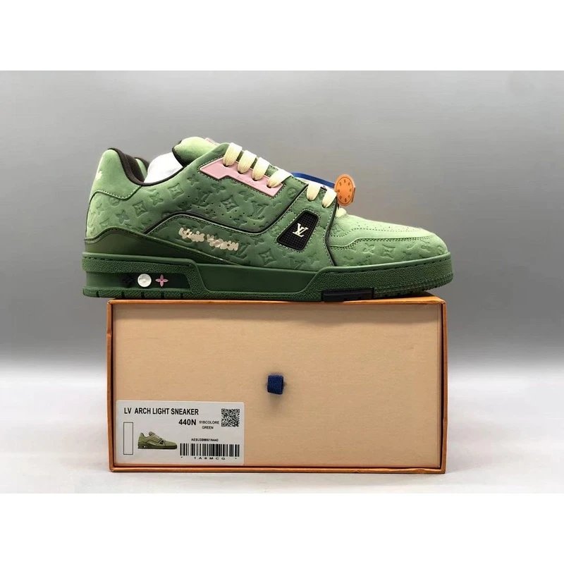 Trainer Low Top Sneakers low-top Green - Style 7