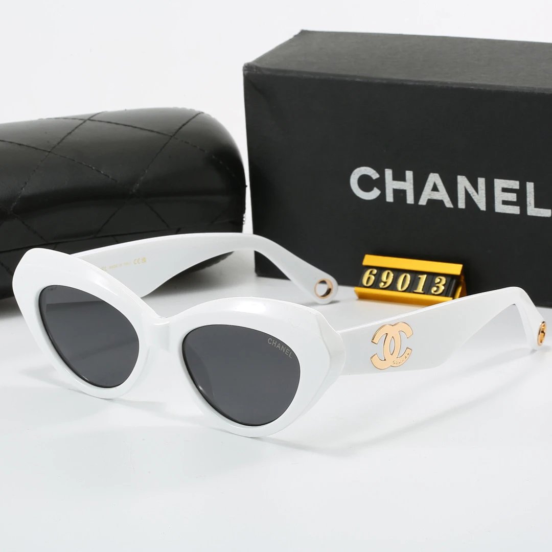 Chanel Black Tinted Lens Square Sunglasses, Polished Frame Style 12