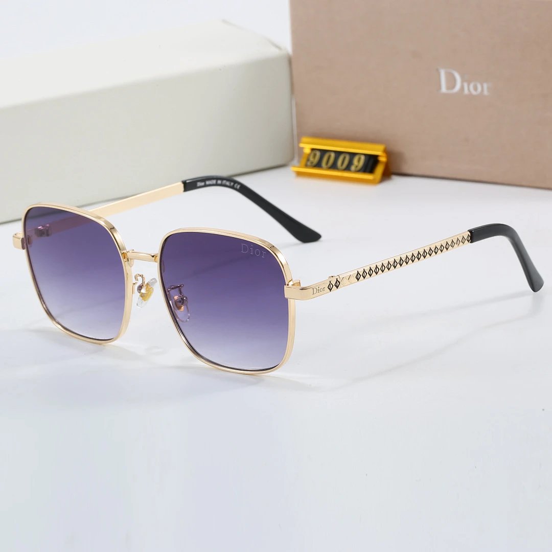 Dior Black Tinted Lens Designer Sunglasses, Polished Frame Style 04