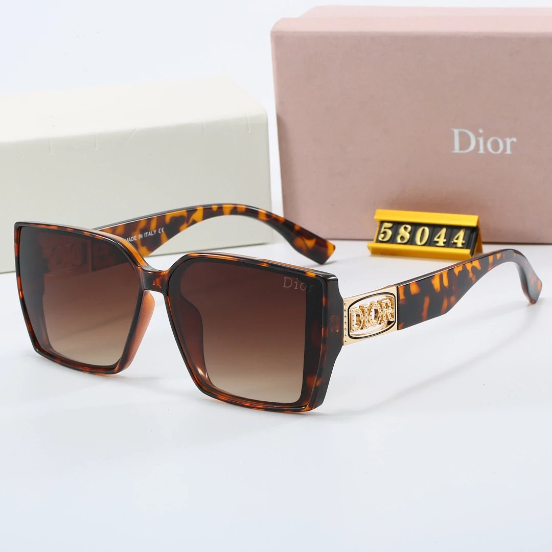 Dior Tinted Lens Square Sunglasses, Polished Frame Style 07