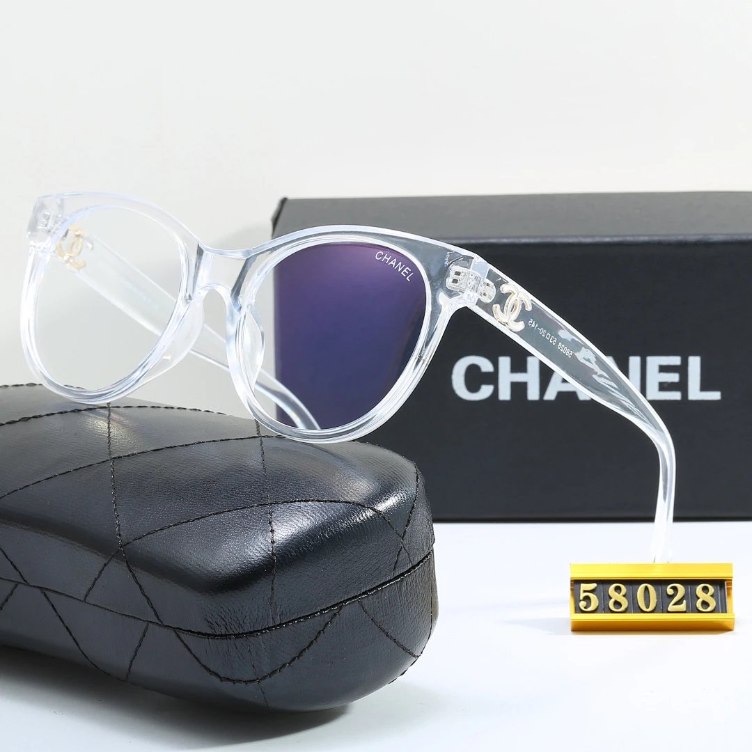 Chanel Black Tinted Lens Square Sunglasses, Polished Frame Style 16