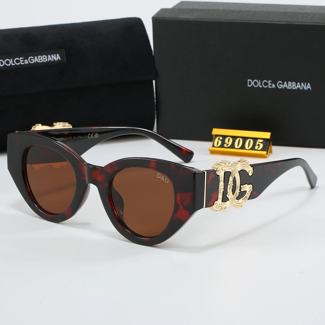 Dolce & Gabbana Black Tinted Lens Square Sunglasses, Polished Frame Style 06
