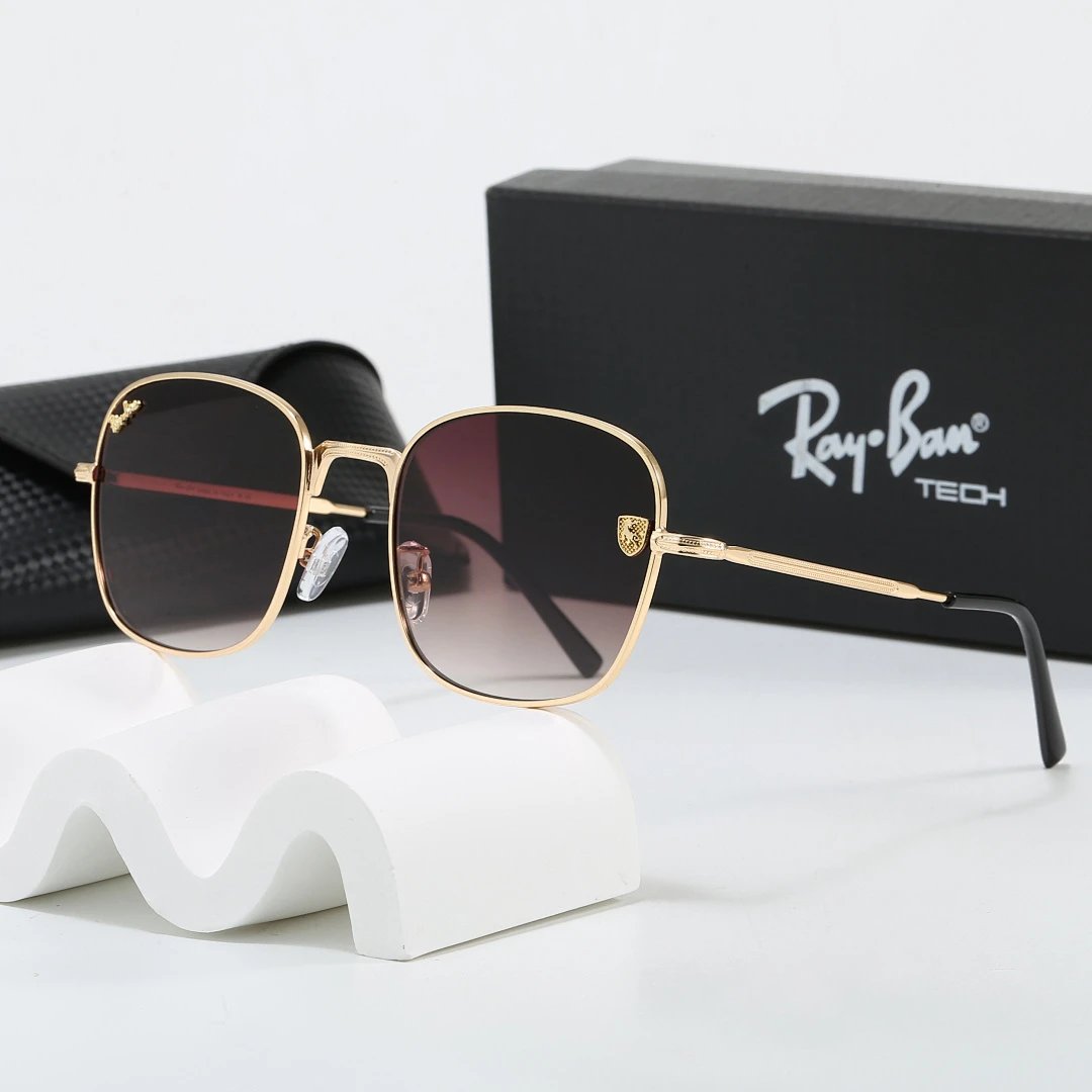 Ray-Ban Black Tinted Lens Metal Frame Sunglasses, Classic Style 05