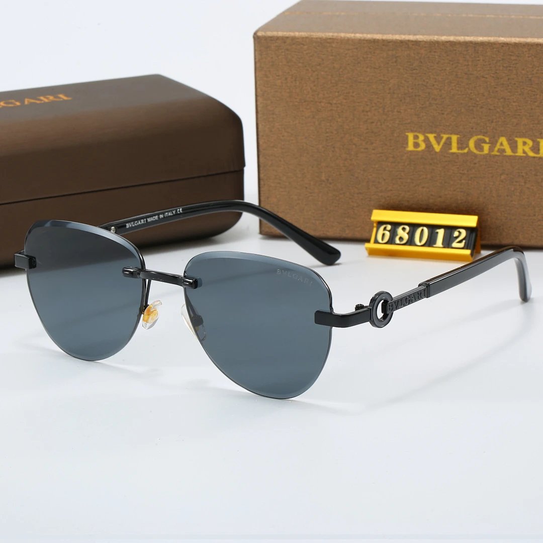 Bvlgari Tinted Lens Square Sunglasses, Polished Frame Style 07