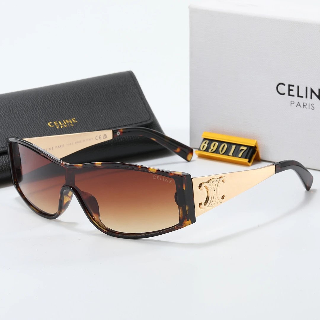 Celine Black Tinted Lens Designer Sunglasses, Polished Frame Style 02