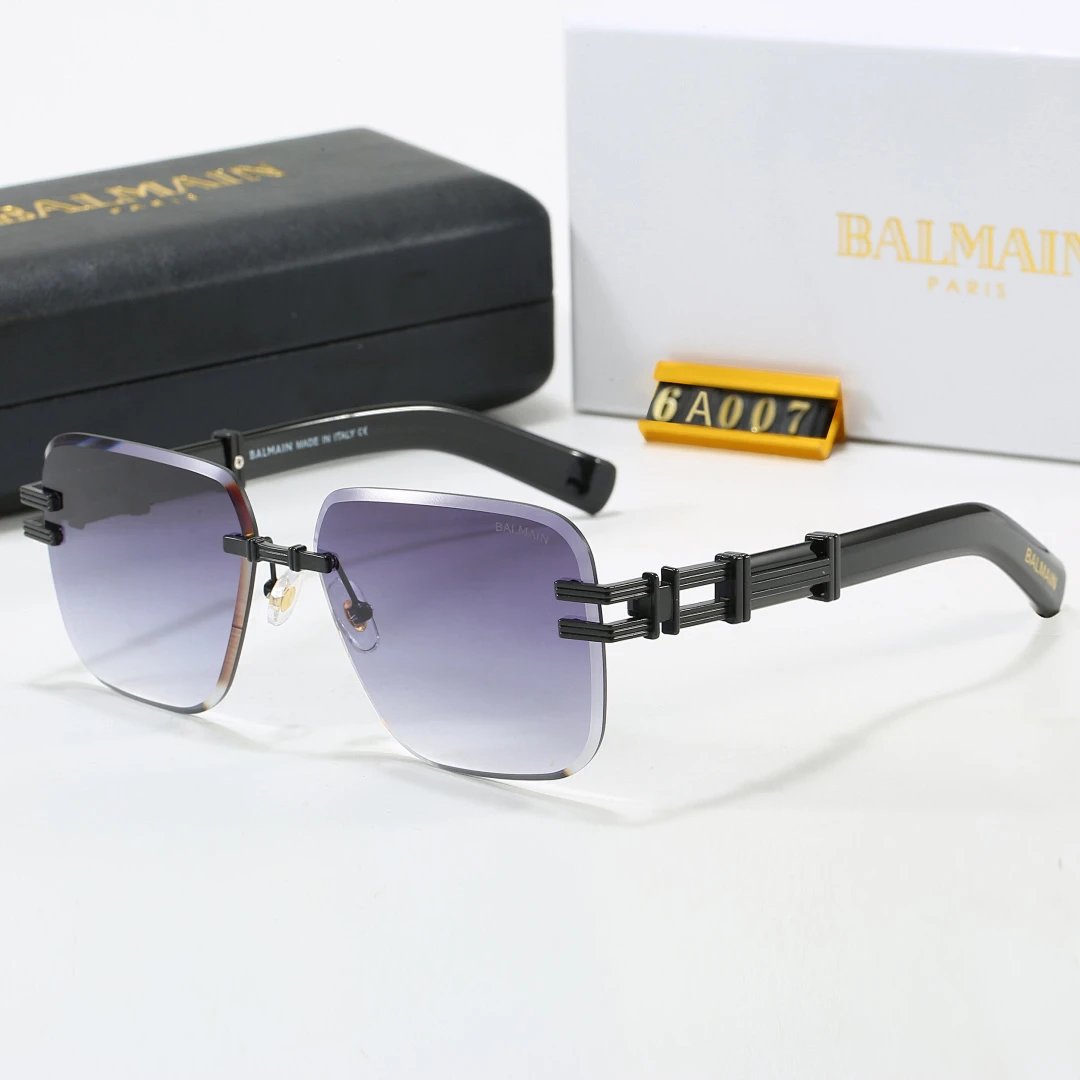 Versace Black Tinted Lens Square Sunglasses, Polished Frame Style 01