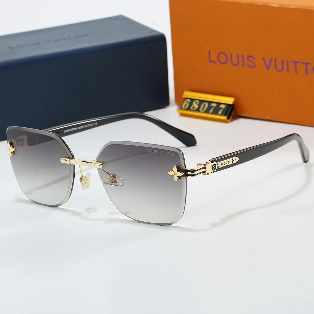 Louis Vuitton Tinted Lens Designer Sunglasses, Polished Frame Style 04