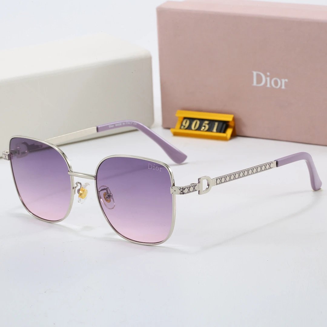 Dior Tinted Lens Square Sunglasses, Polished Frame Style 15