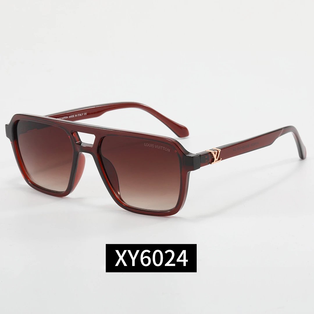 Louis Vuitton Tinted Lens Square Sunglasses, Polished Frame Style 10