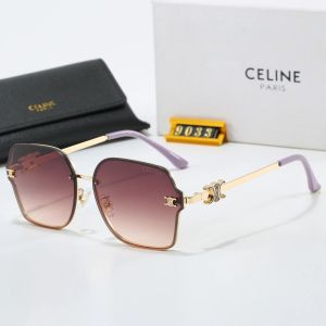 Celine Black Tinted Lens Square Sunglasses, Polished Frame Style 15