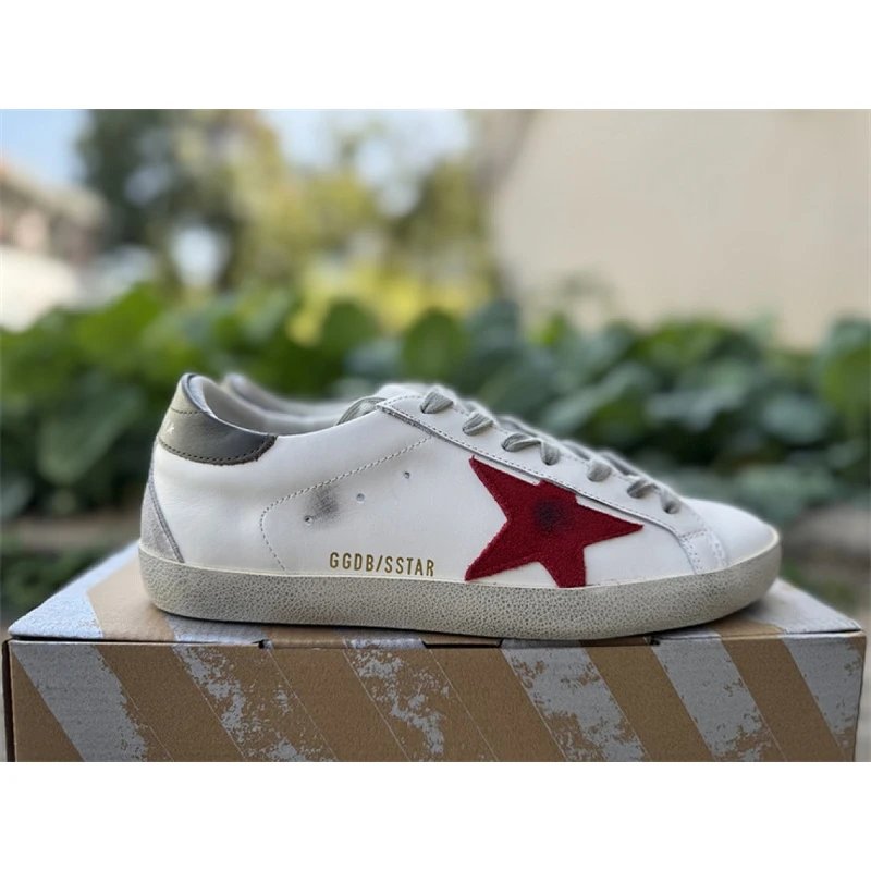 Golden Goose Super-Star White Red - Style 6