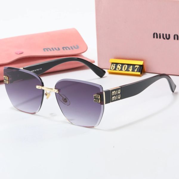 Miu Miu Tinted Lens Square Sunglasses, Polished Frame Style 28