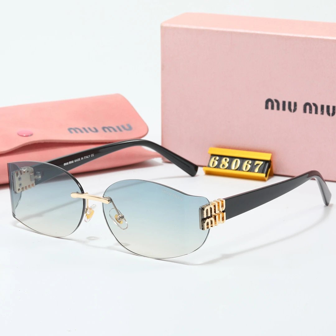 Miu Miu Tinted Lens Square Sunglasses, Polished Frame Style 33