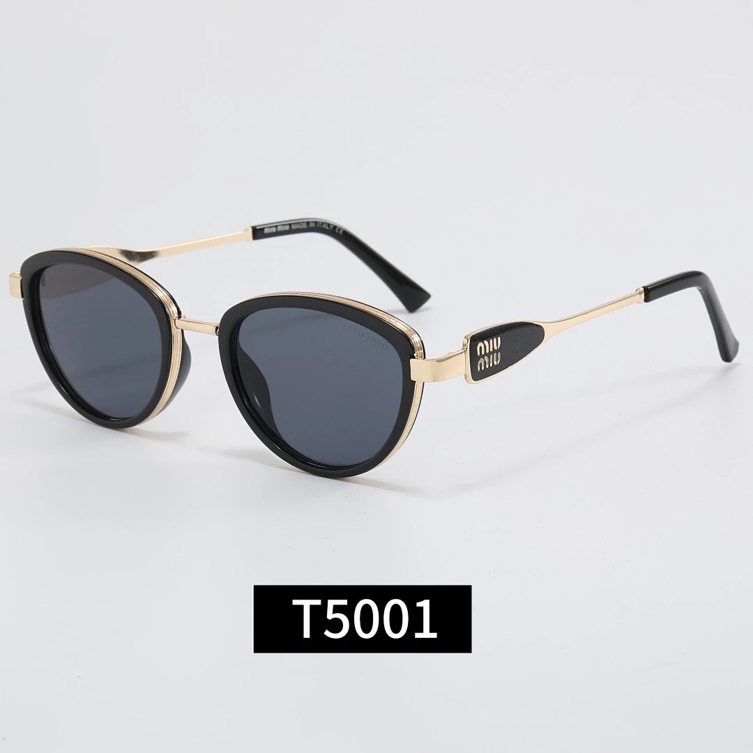 Miu Miu Black Tinted Lens Square Sunglasses, Polished Frame Style 09