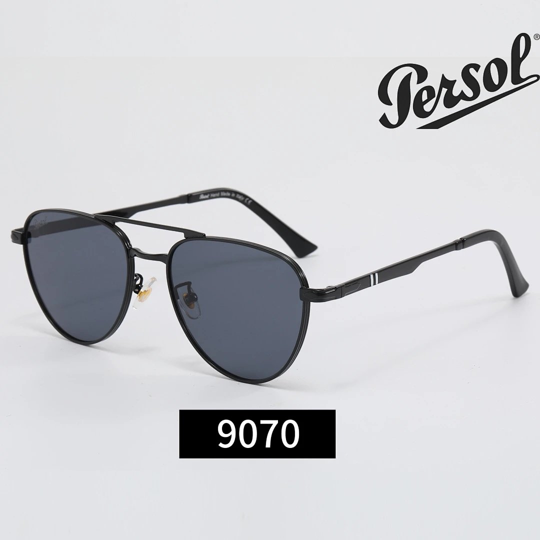 Persol Black Tinted Lens Classic Sunglasses, Everyday Frame Style 04