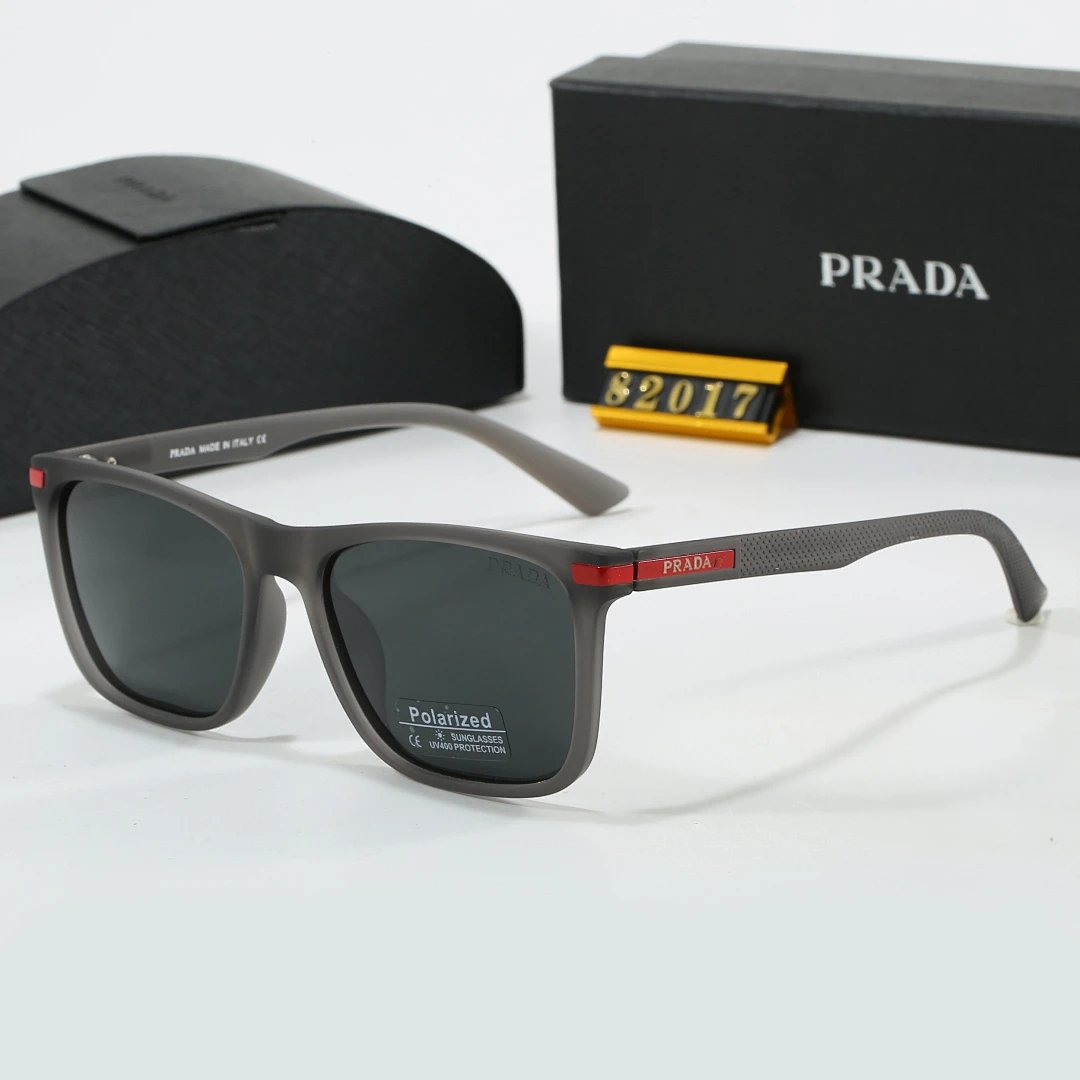 Prada Black Tinted Lens Designer Sunglasses, Polished Frame Style 03