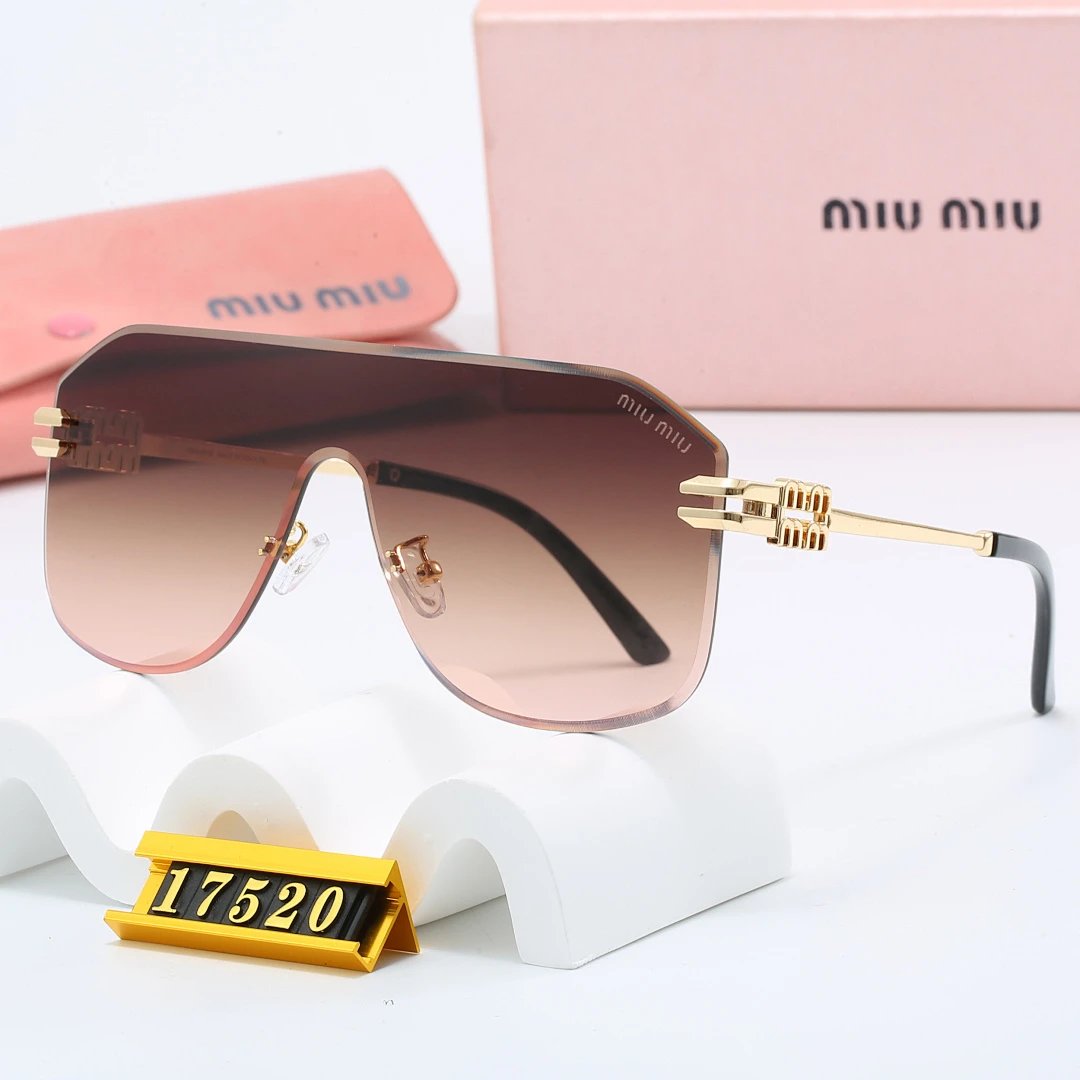 Miu Miu Gray Tinted Lens Square Sunglasses, Polished Frame Style 02