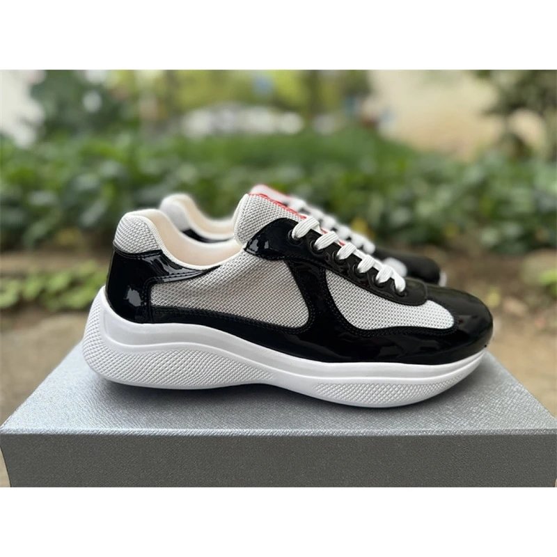 PRADA America's Cup calf leather patent leather technical fabric Charcoal Grey - M12024-Style 7