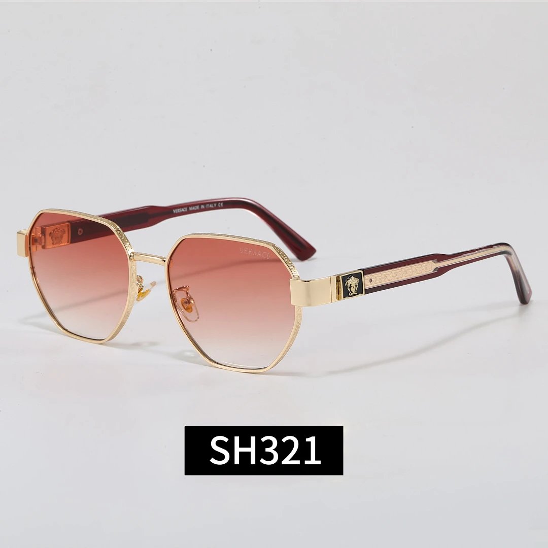 Versace Tinted Lens Square Sunglasses, Polished Frame Style 31